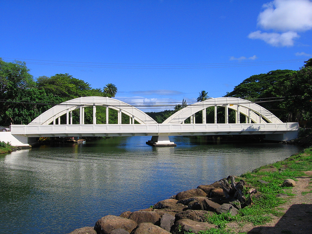 ハレイワのアナフル橋
