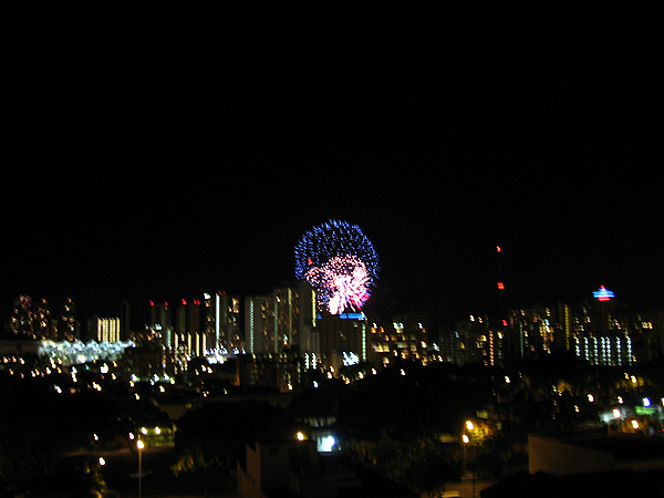 アラモアナの花火