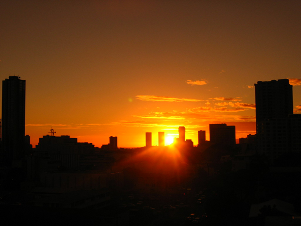 ホノルルの夕陽１